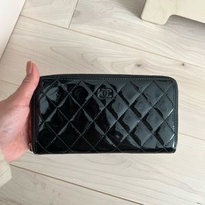 Chanel Zip Wallet Black